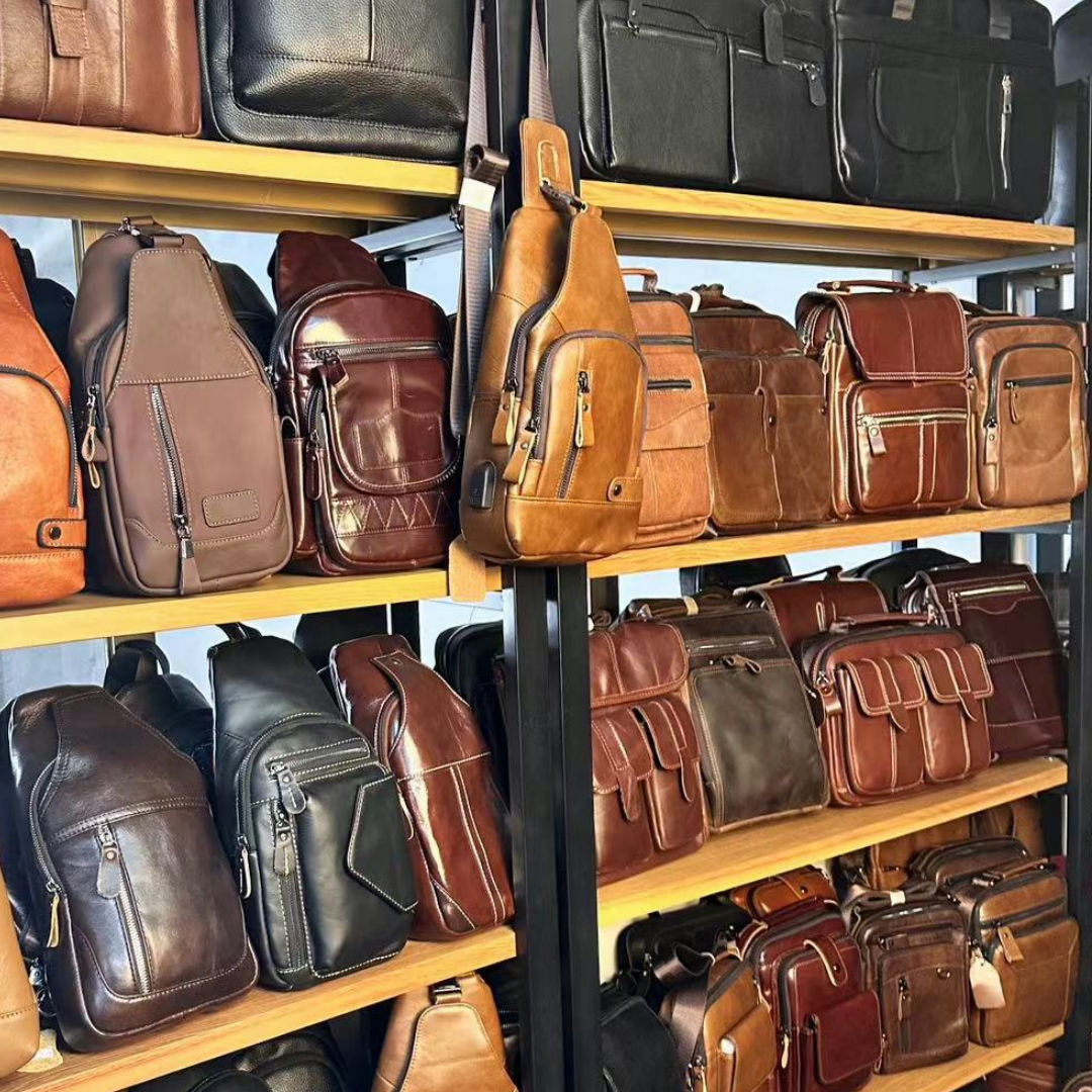 Men's Business First Layer Cowhide Trend Men's Shoulder Bags