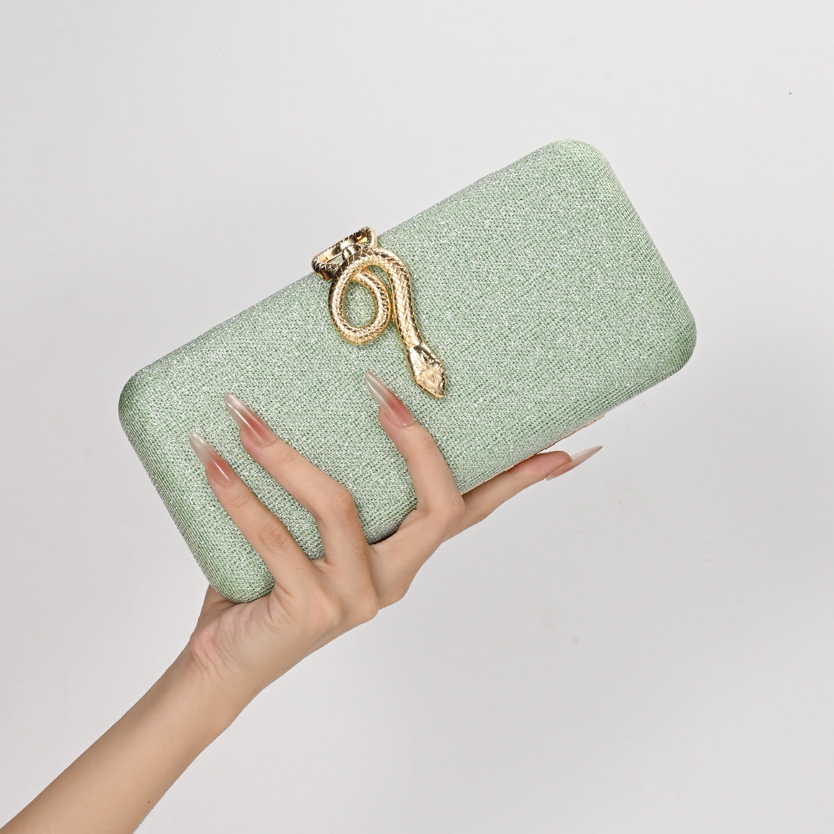 Women's Elegant Snake Shiny Banquet Party Club Evening Bags