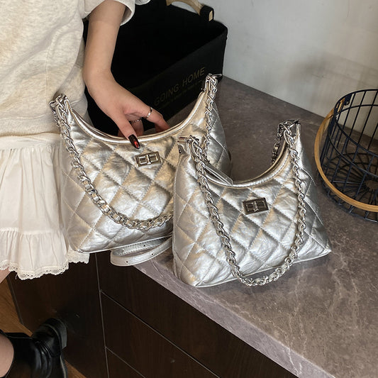 Women's Design Fashion Diamond Style Chain Commuter Armpit Bags