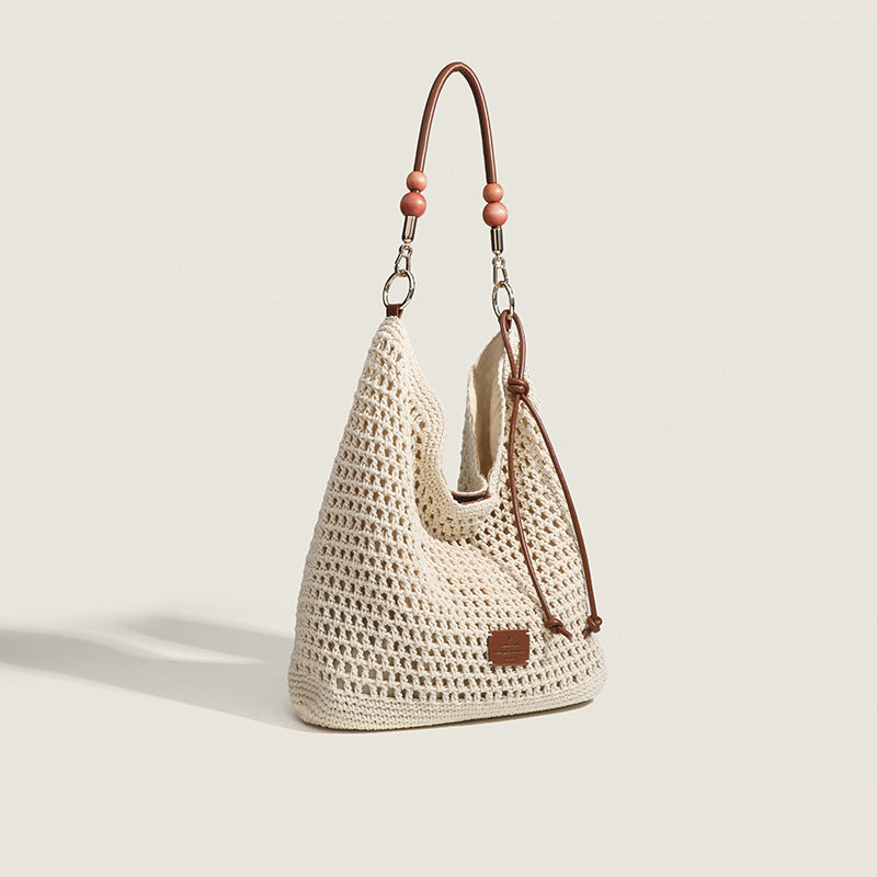 Women's Style Woven Vacation Retro Rattan Large Capacity Shoulder Bags