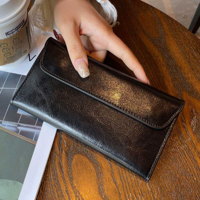 Women's Genuine Leather Design Exquisite Large Capacity Ladies Wallet