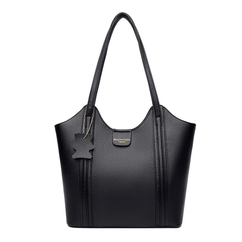 Women's Portable Soft Leather Large Capacity Fashion Commuter Women's Handbag