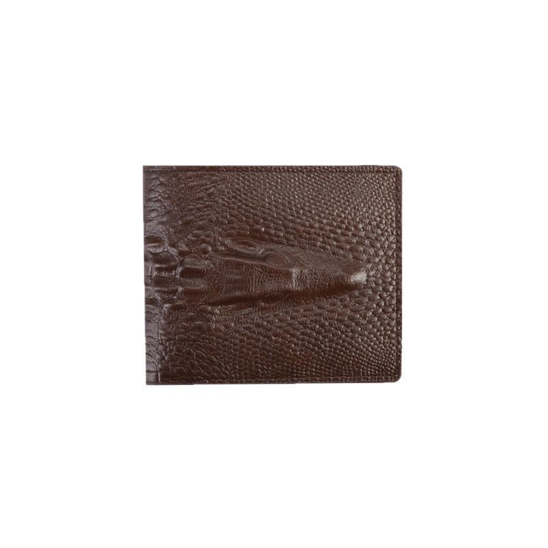 Men's Short Crocodile Pattern Thin Retro Men's Wallet