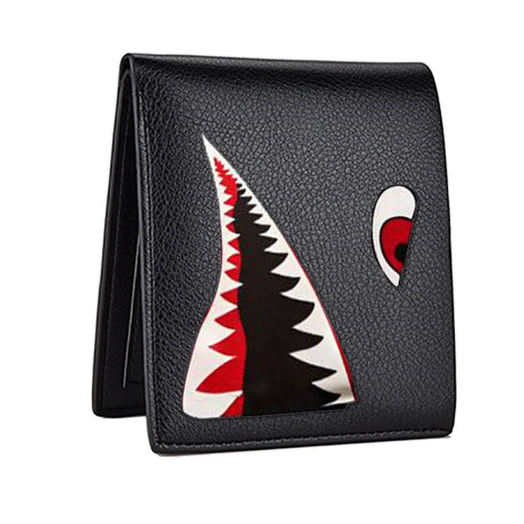 Men's Short Change Two-fold Personality Creative Fashion Card Holder
