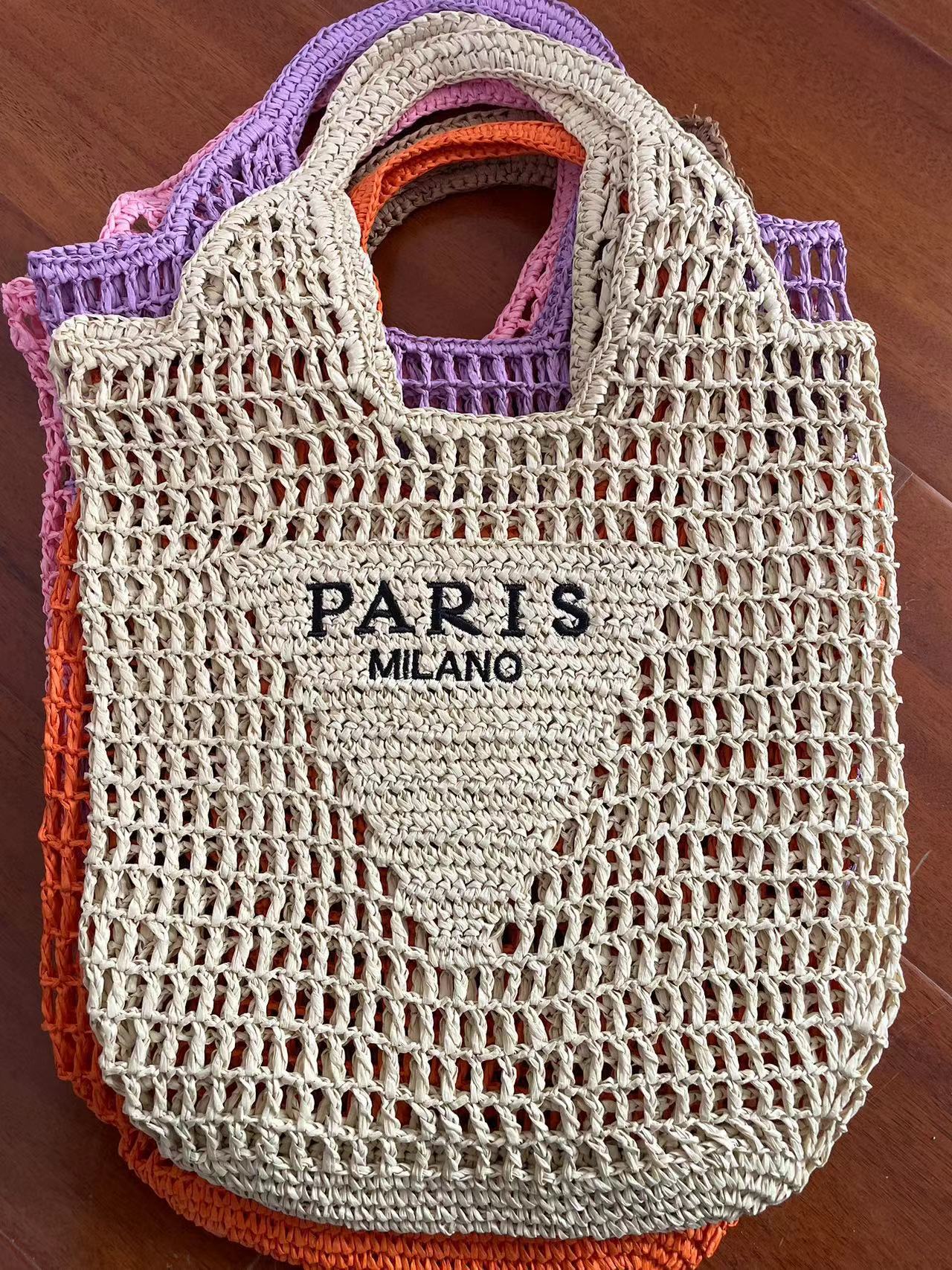 Round Goddess Underarm Handmade Straw Bearded Armpit Bags