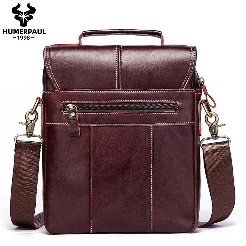 Men's Paul Vintage Business Leather Genuine Men's Shoulder Bags