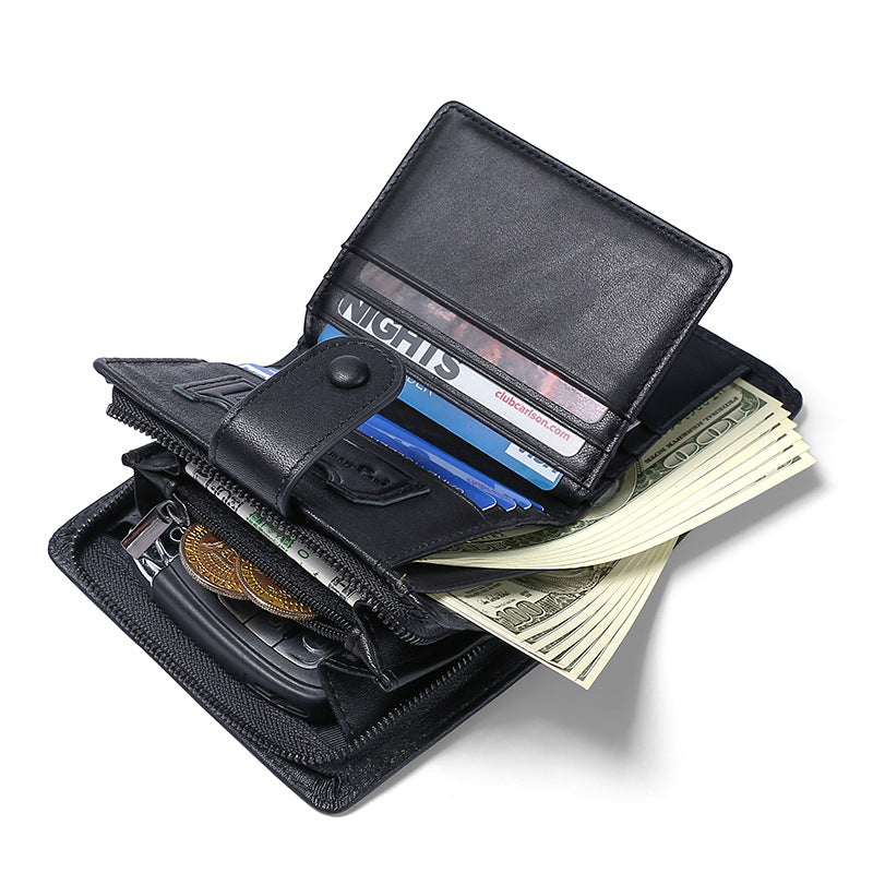 Men's Retro Leather For Man First Layer Cowhide Men's Wallets
