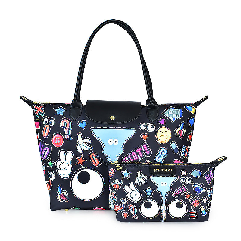 Women's Fashion Iti Printing Super Large Capacity Storage Bags