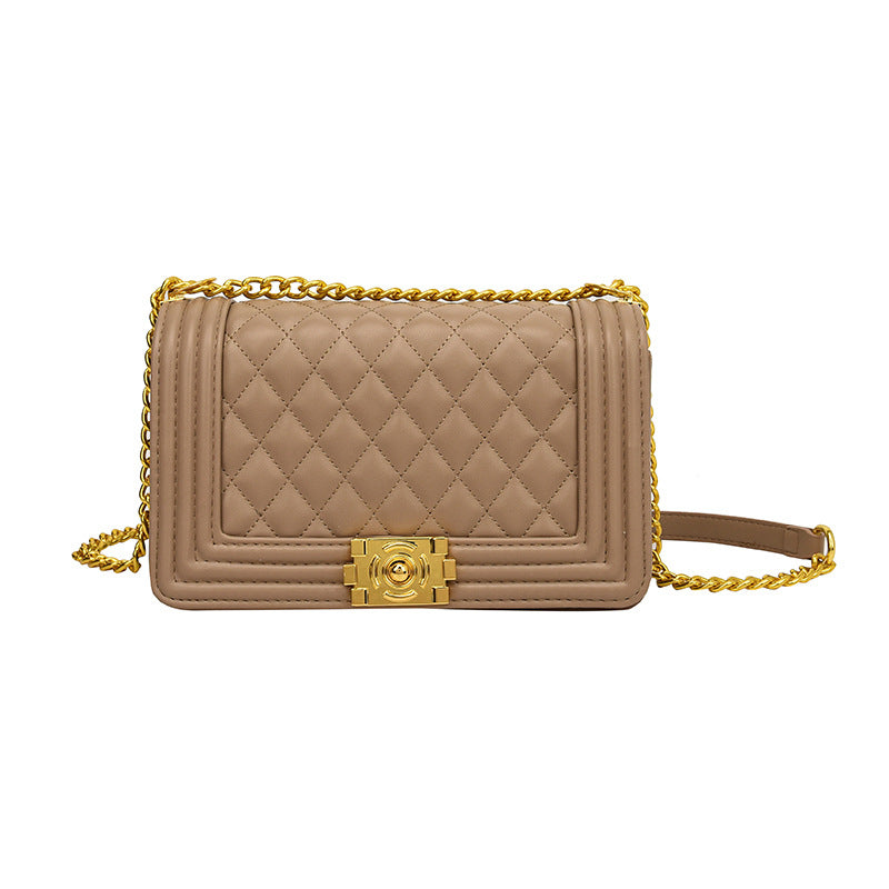 Women's Embroidery Line Fashion Classic Style Chain Shoulder Bags