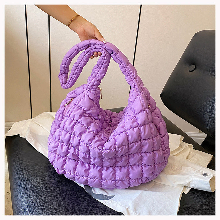 Women's Korean Style Cloud Fashion Large Capacity Small Square Bags