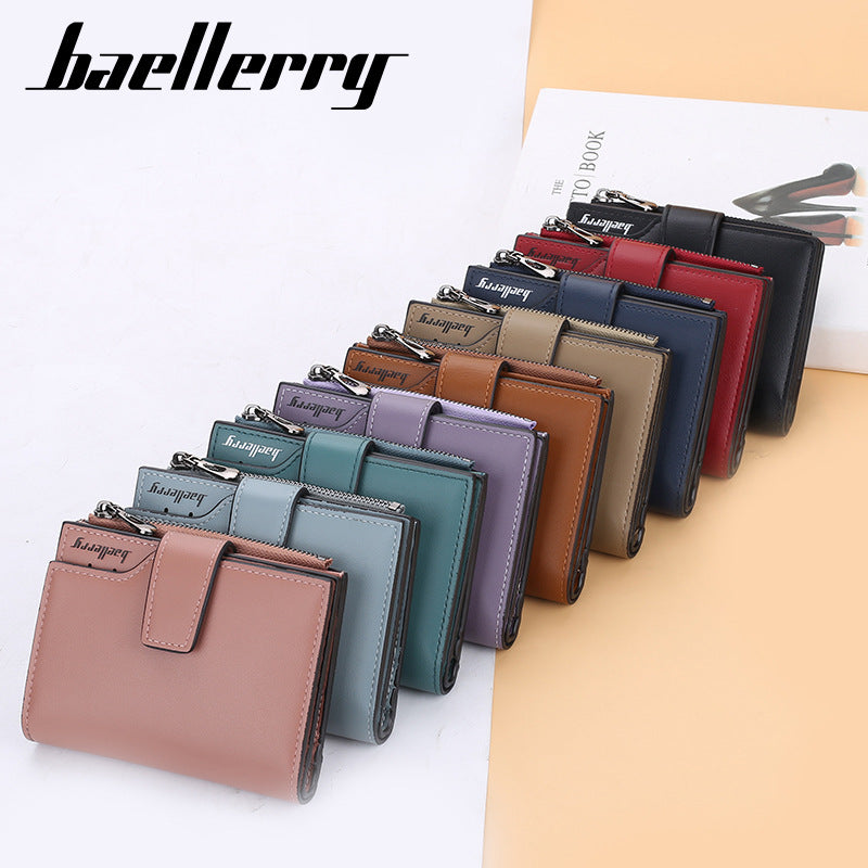 Women's High Sense Hasp Zipper Short Korean Ladies Wallet