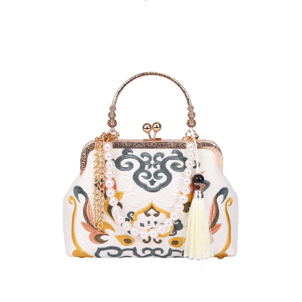 Mother Xi Chinese Style Han Clothing With Cheongsam Dinner Beaded Bags