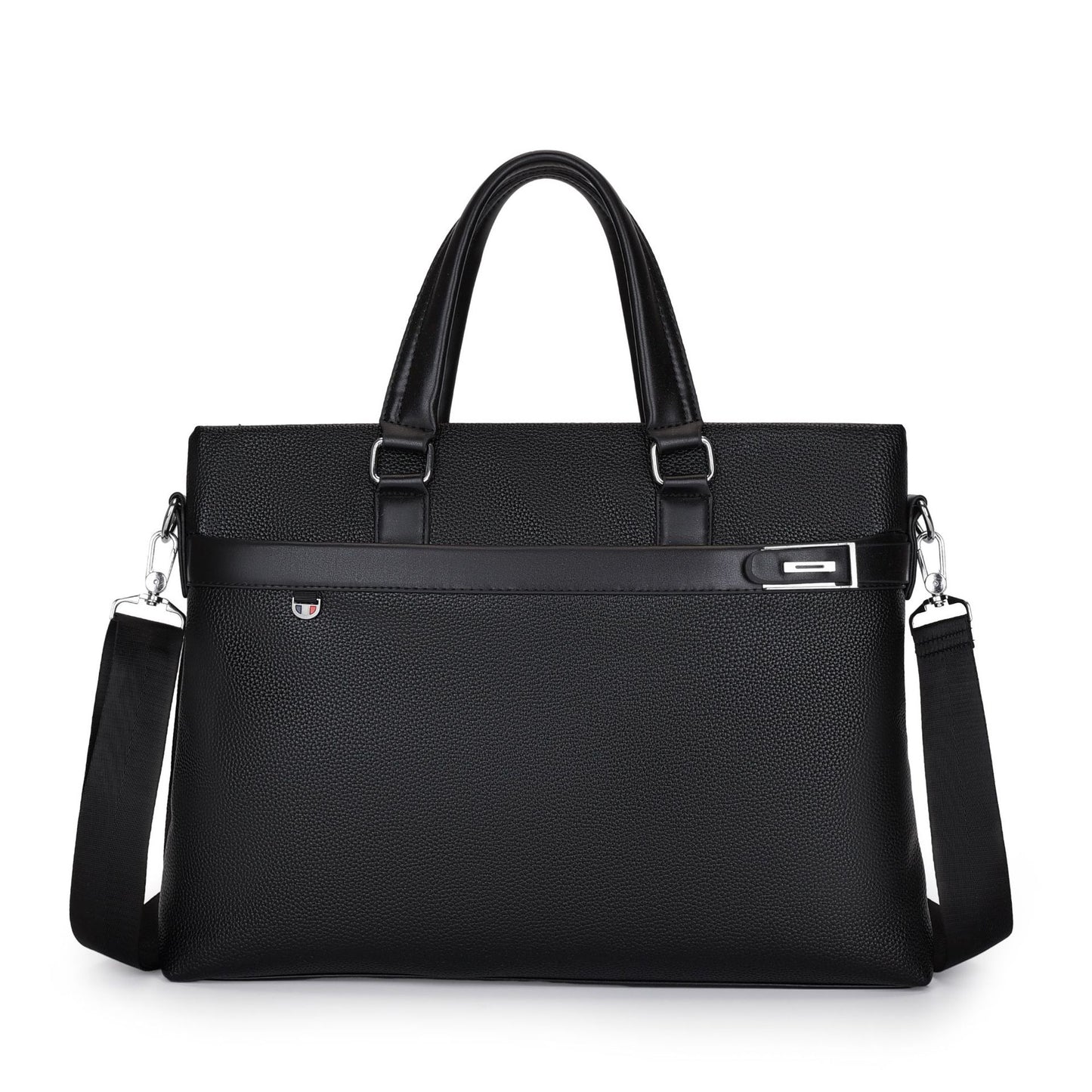 Men's Business Soft Leather Computer Fashion Handbags