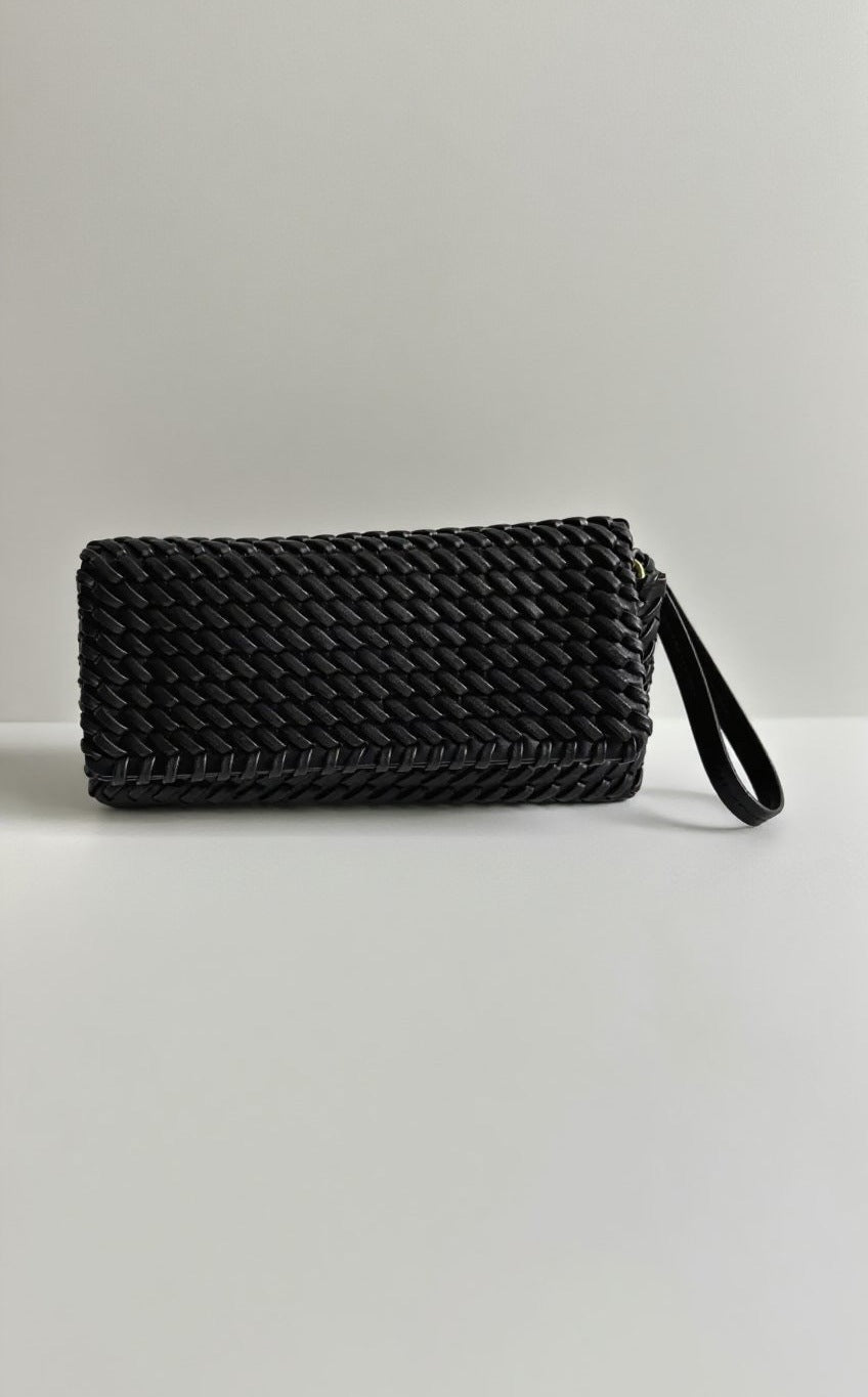 Women's Trendy Home Clamshell Woven Portable Women's Handbag