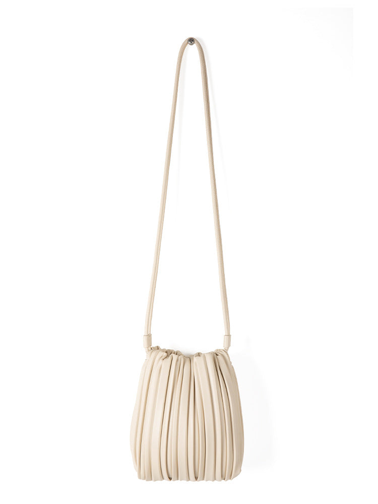 Pleated Texture Korean Niche Design Candy Bucket Bags