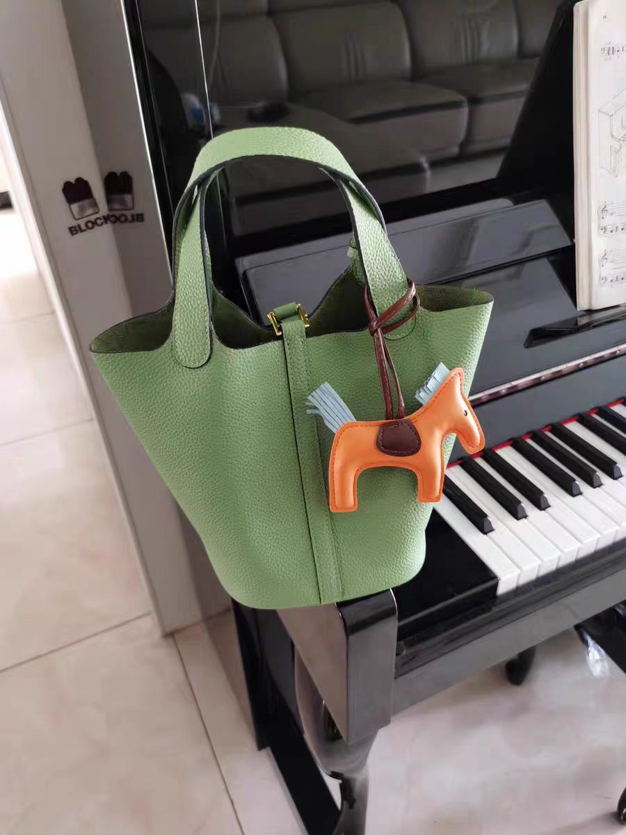 Women's Home Vegetable Basket Hand First Layer Cowhide Bags