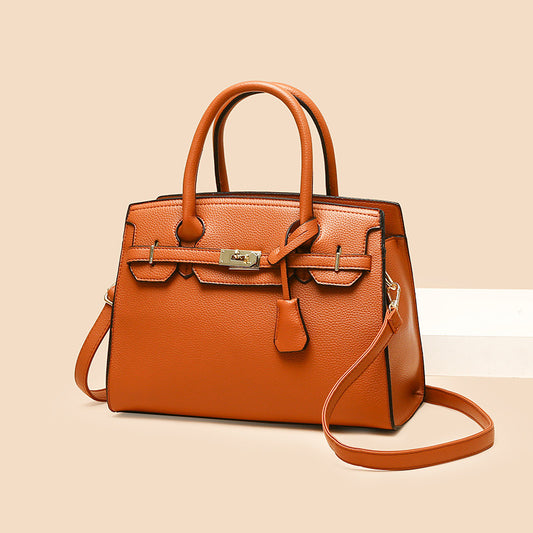 Women's Fashionable Large Capacity Simple Silk Scarf Handbags