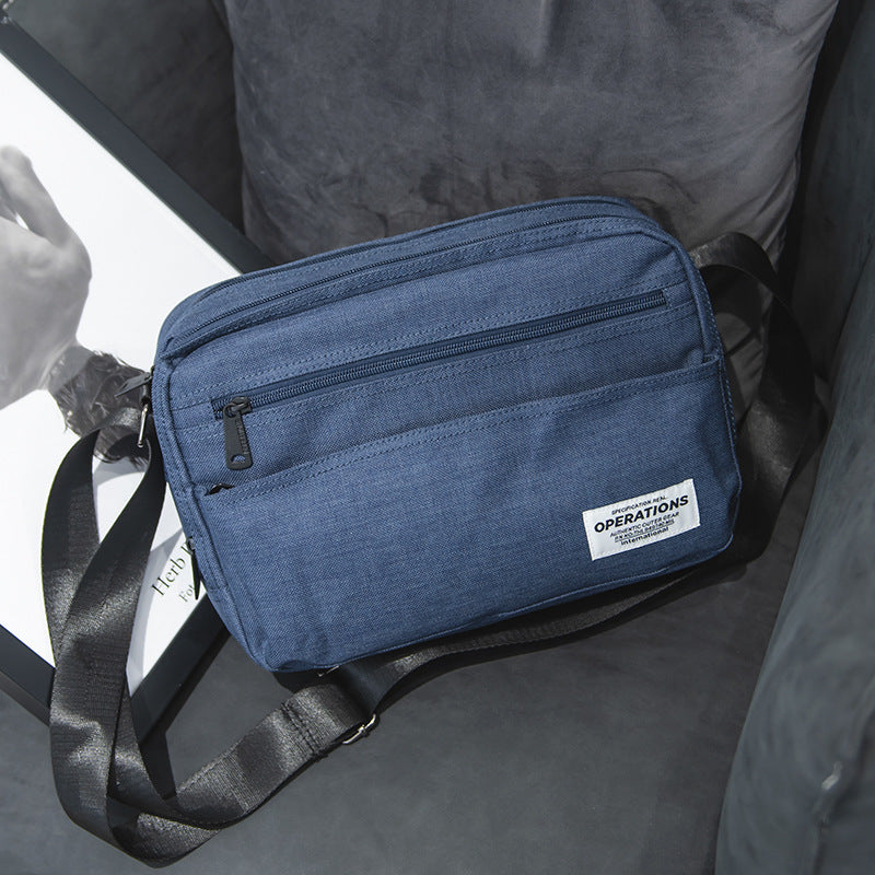 Men's Style Fashion Canvas Artistic Simple Men's Shoulder Bags