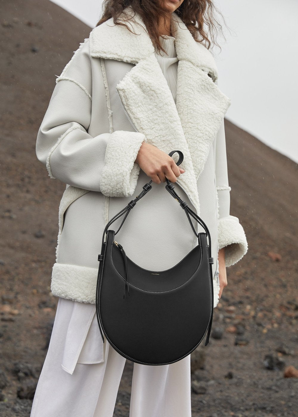 Women's French Half Moon Underarm Saddle Shoulder Bags