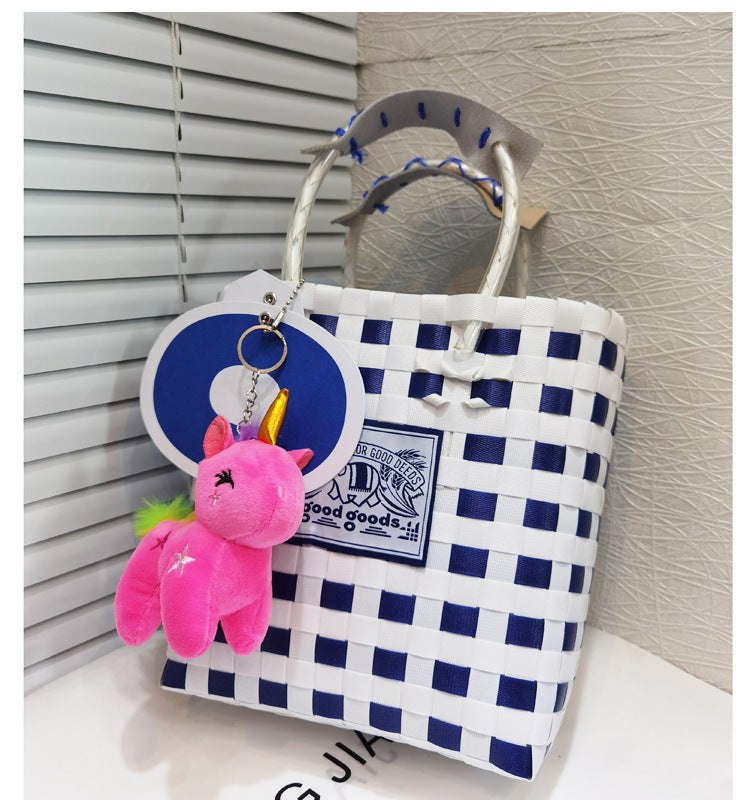 Women's Basket Thai Holiday Fashion Hand-woven Camouflage Bags