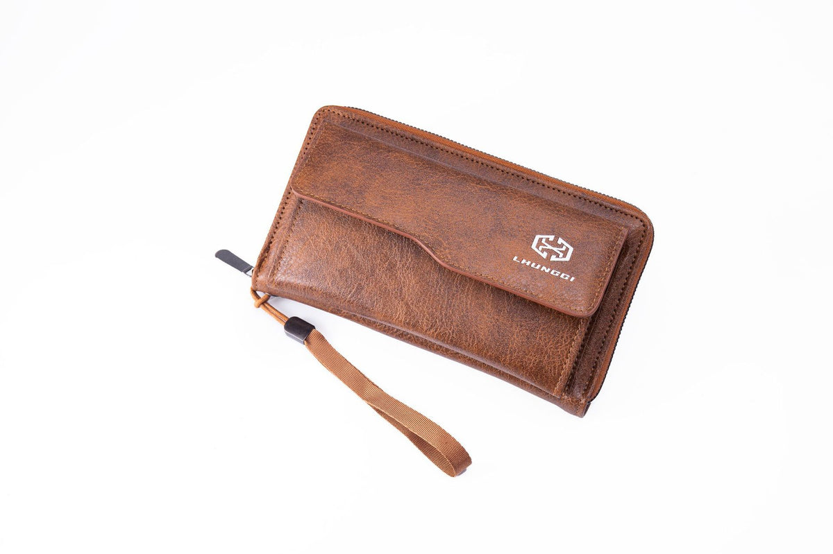 Men's Single-layer Zipper Multiple Slots Long Mobile Men's Wallet