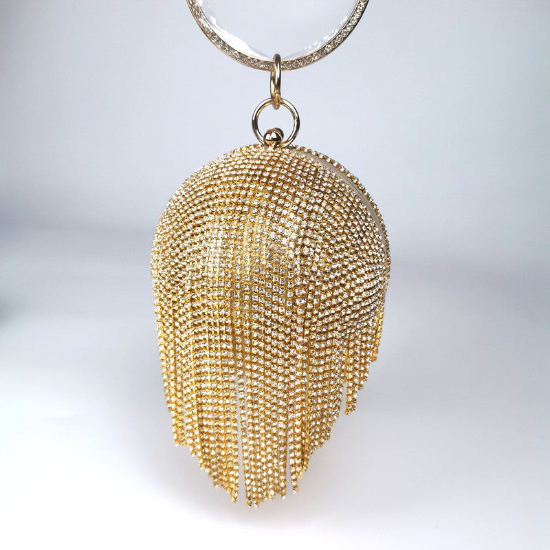 Tassel Clutch Rhinestone Ball Party Dress Bags