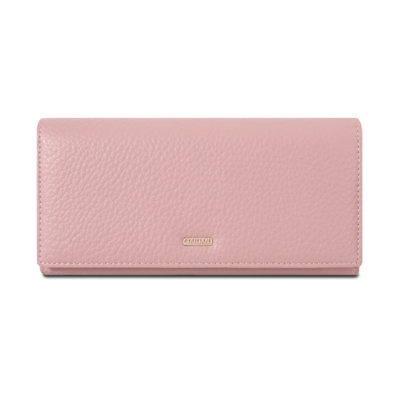 Women's European Clutch Lychee Pattern Magnetic Snap Ladies Wallet