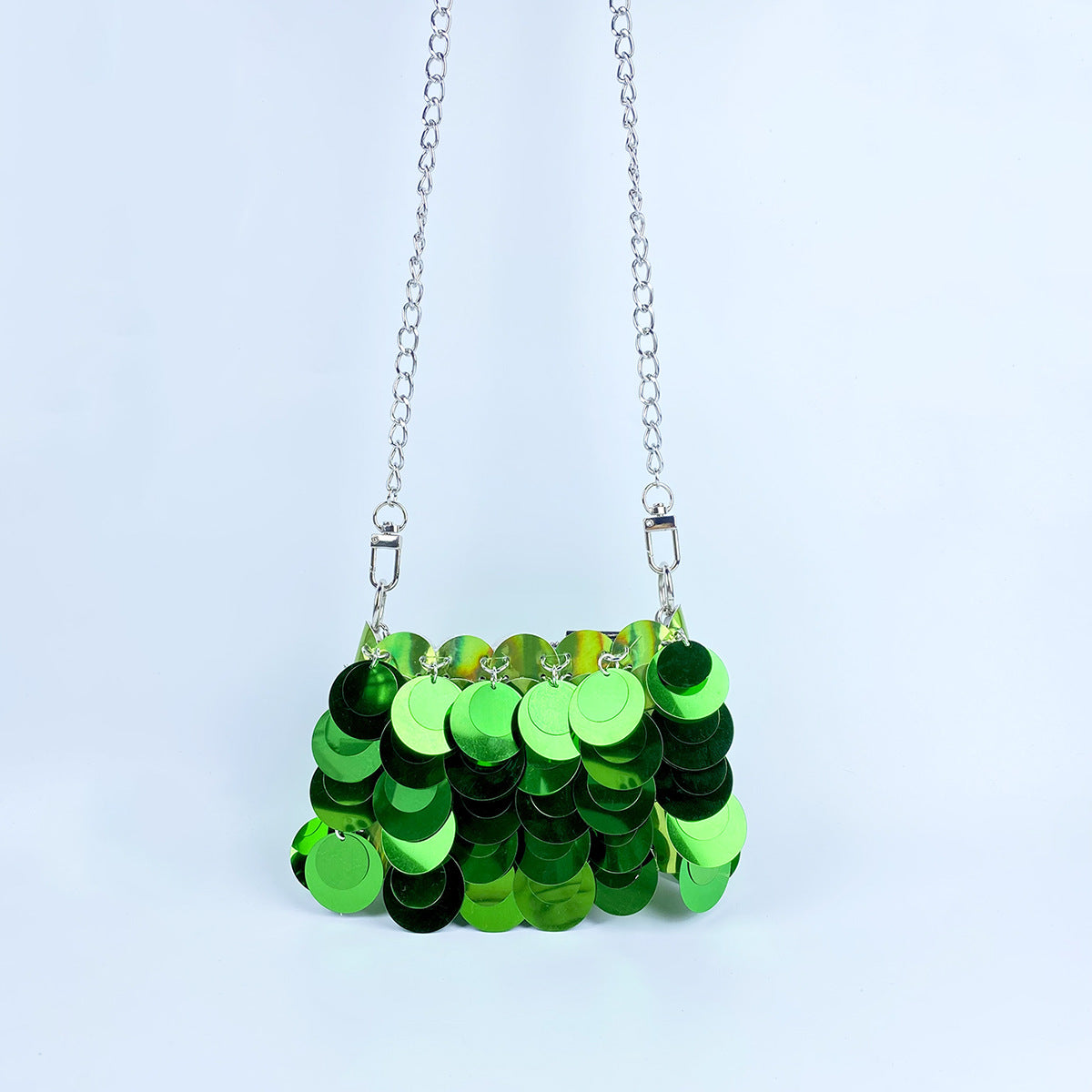 Women's Fashion Design Unique Dinner Sequined Metal Shoulder Bags