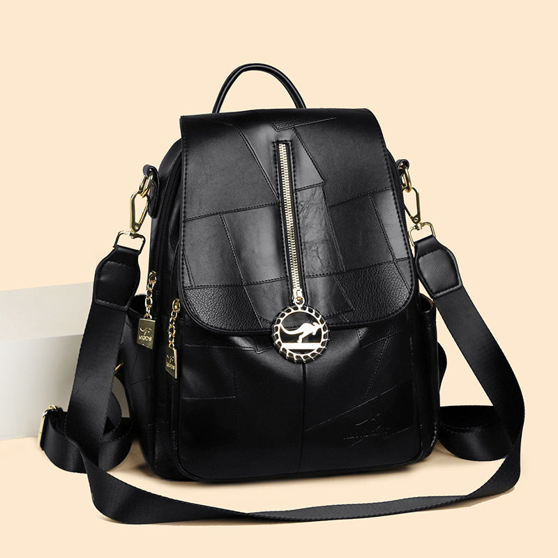 Women's Fashionable Splicing Large Capacity Trendy Travel Bags