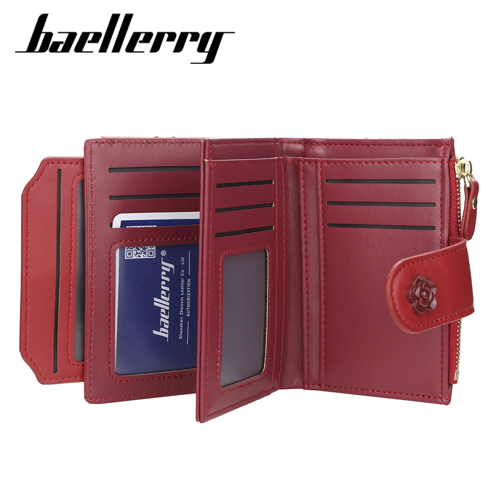 Women's Without Short Vertical Zipper For Card Holder