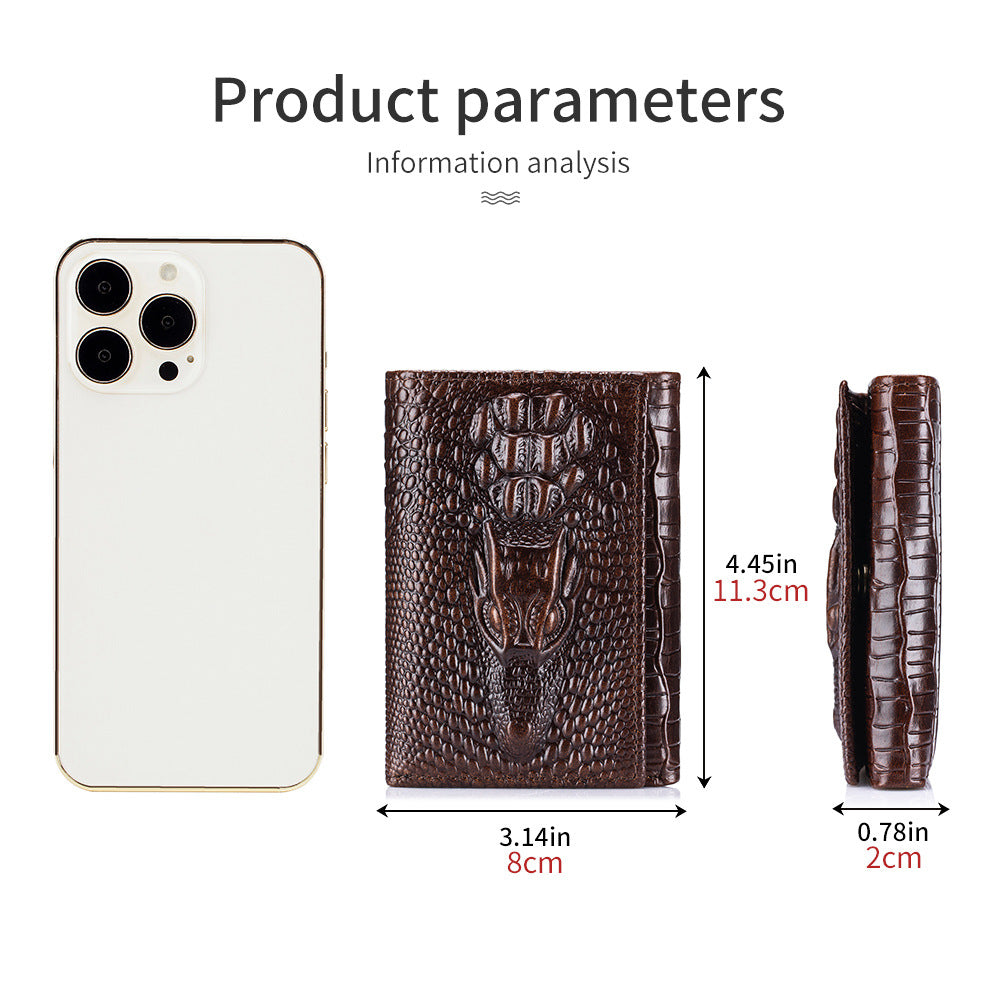 Men's Pattern Multiple Slots Vintage Style With Men's Wallet