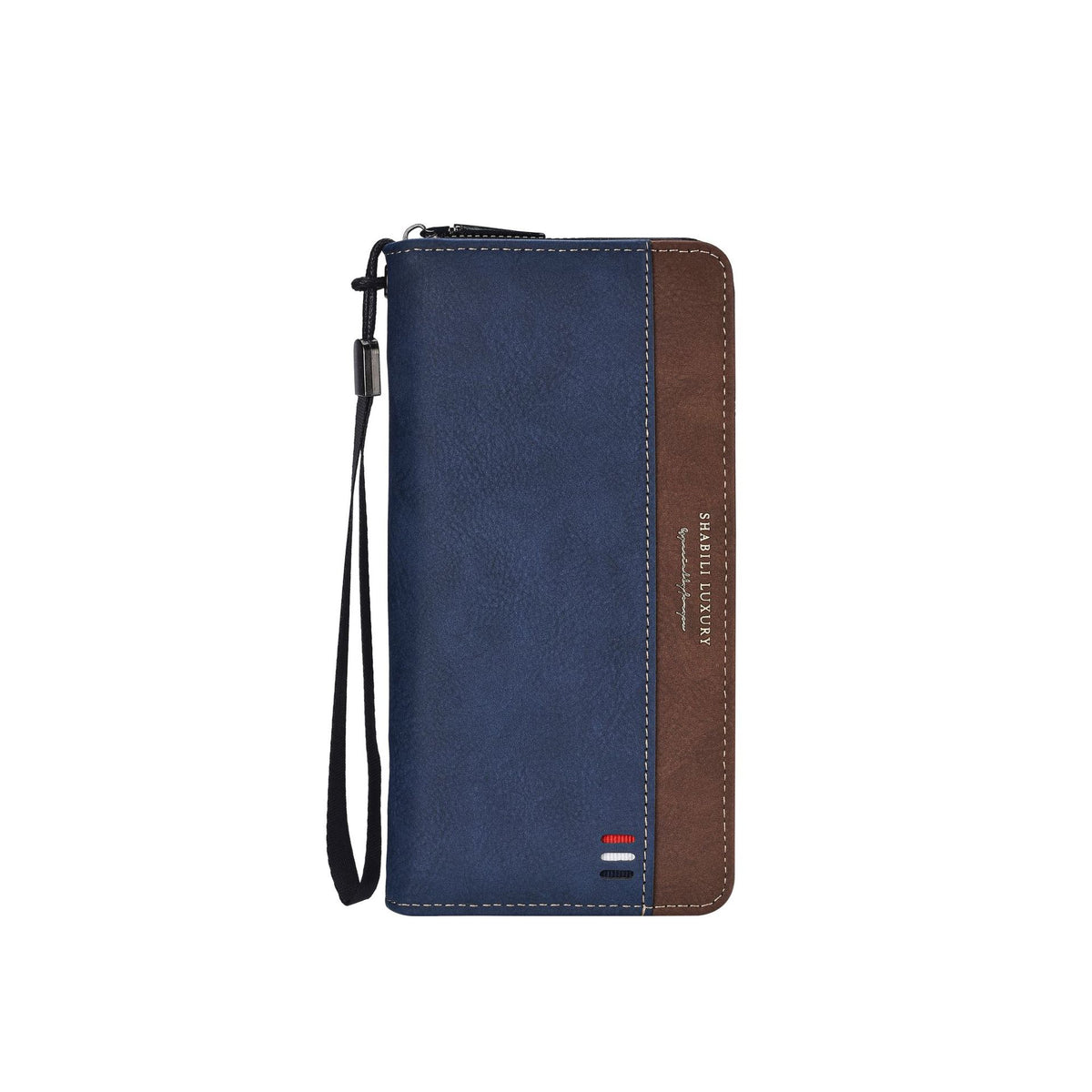 Men's Long Zipper Multiple Slots Large Capacity Mobile Men's Wallet