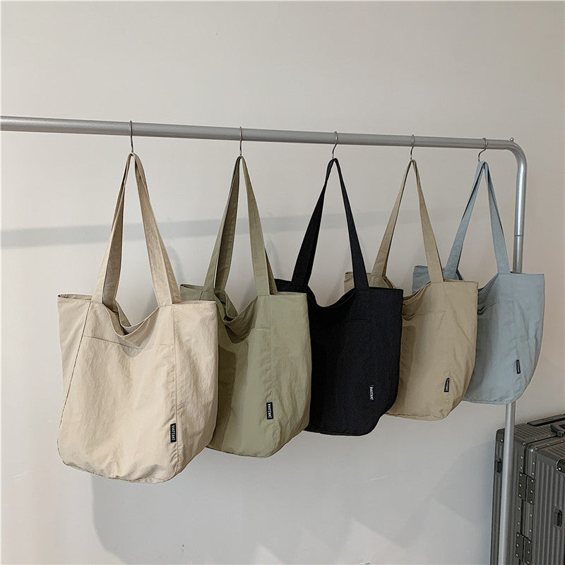 Women's Nylon Large Capacity Solid Color Portable Women's Shoulder Bag