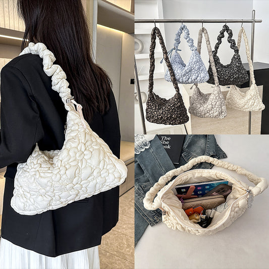 Women's Design Underarm Personalized Commuter Pleated Cloud Shoulder Bags