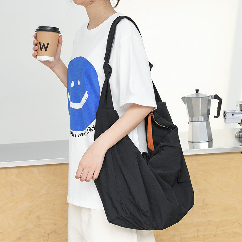 Style Leisure Artistic Dumpling Nylon Knotted Crossbody Bags