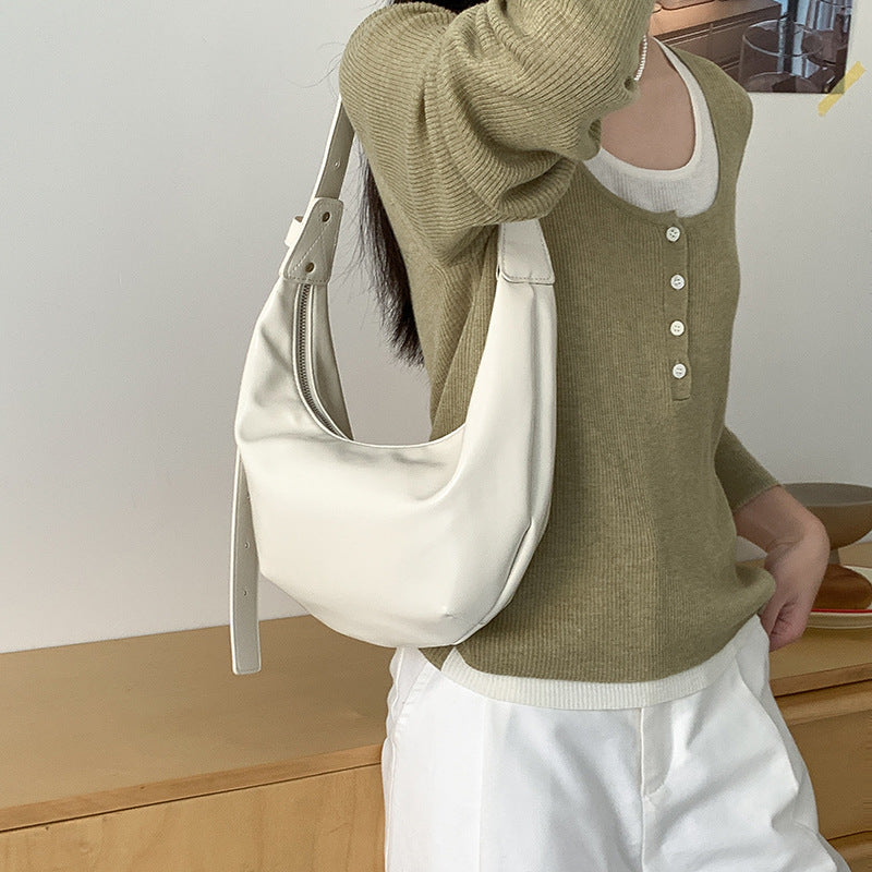 Women's Color Trendy Soft Leather Selenodont Daily Bags