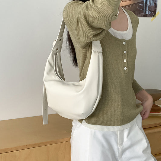 Women's Color Trendy Soft Leather Selenodont Daily Bags