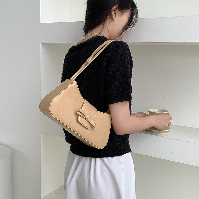 Women's Color Minimal Versatile Korean Style High Sense Handbags