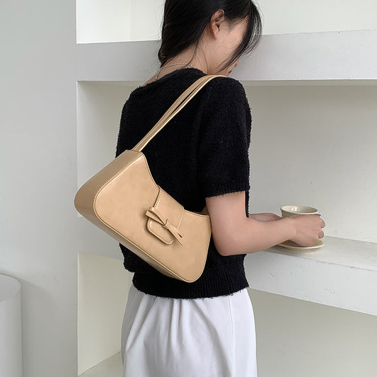 Women's Color Minimal Versatile Korean Style High Sense Handbags