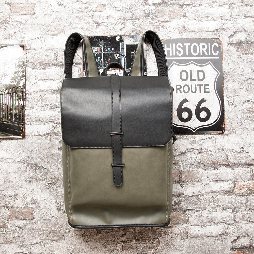 Men's Korean Large Capacity Trendy Plaid Batch Backpacks