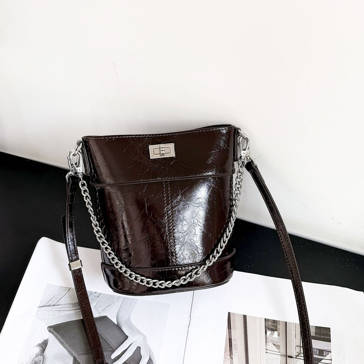 Women's First Layer Cowhide Fashion Light Luxury Clutch Simple Card Holder