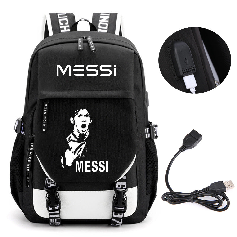Football Peripheral Fashion Korean Style Youth Backpacks