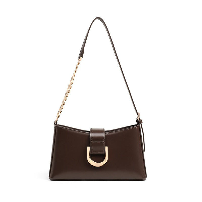 Women's Summer Genuine Leather Underarm Light Luxury Simplicity Women's Shoulder Bag