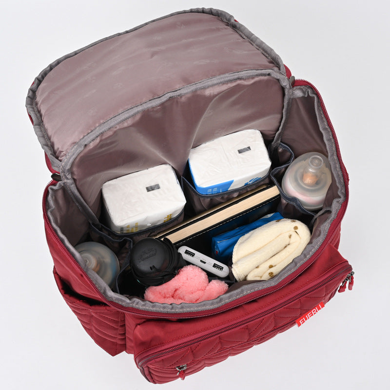 Color Large Capacity Embroidery Diaper Portable Bottle Bags