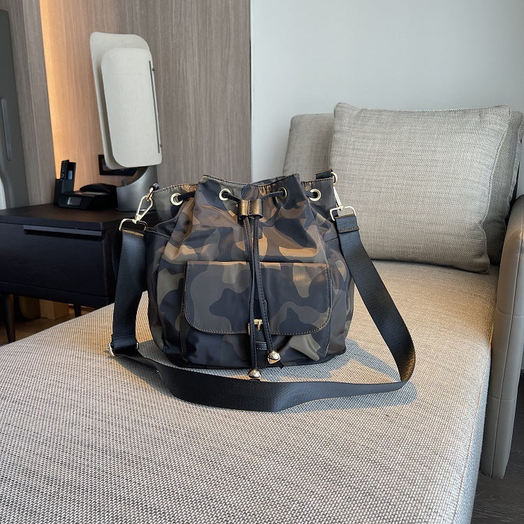 Women's High Korean Style Nylon Cloth Fashionable Large Shoulder Bags