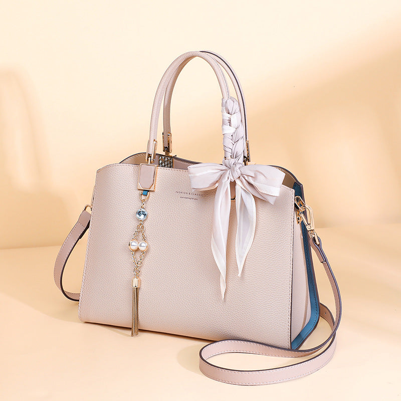 Women's Spring High-grade Genuine Leather Mother Portable Women's Handbag