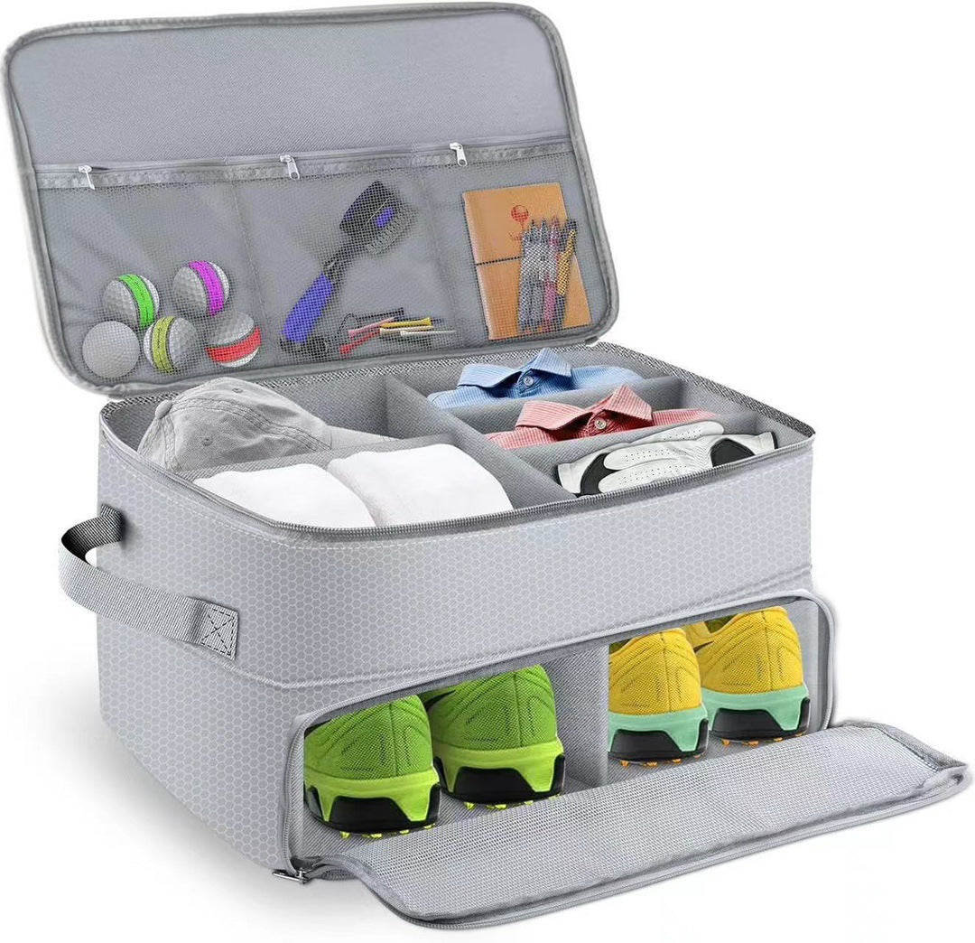 Golf Supplies Shoes Hats Dustproof Storage Box Ball Double Bags