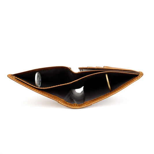 Men's Cowhide Multiple Slots Genuine Leather Cover Men's Wallets