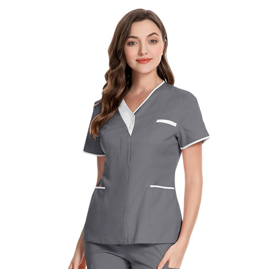 Women's Gown Sleeve Doctor Cotton Technician Overalls Uniform
