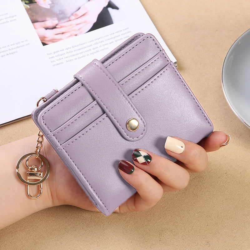 Women's Simple Short Three-fold Zero Fashion Ladies Wallet